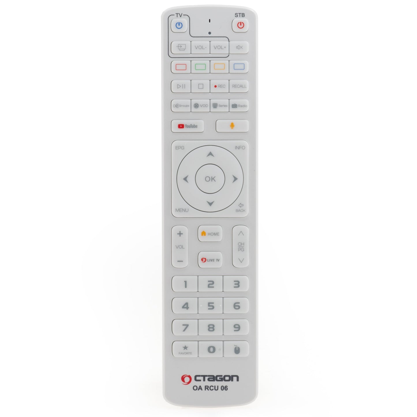 Octagon SPIRIT 4K UHD HDR10+ ANDROID TV IPTV OTT MEDIA STREAMING BOX 5G WiFi BLUETOOTH Weiss