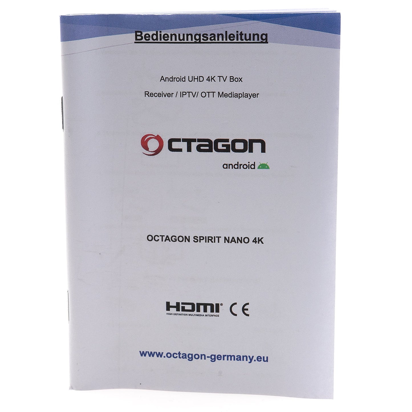 OCTAGON SPIRIT NANO 4K UHD HDR10+ ANDROID TV Stick IPTV OTT MEDIA STREAMING WLAN 5G Bluetooth