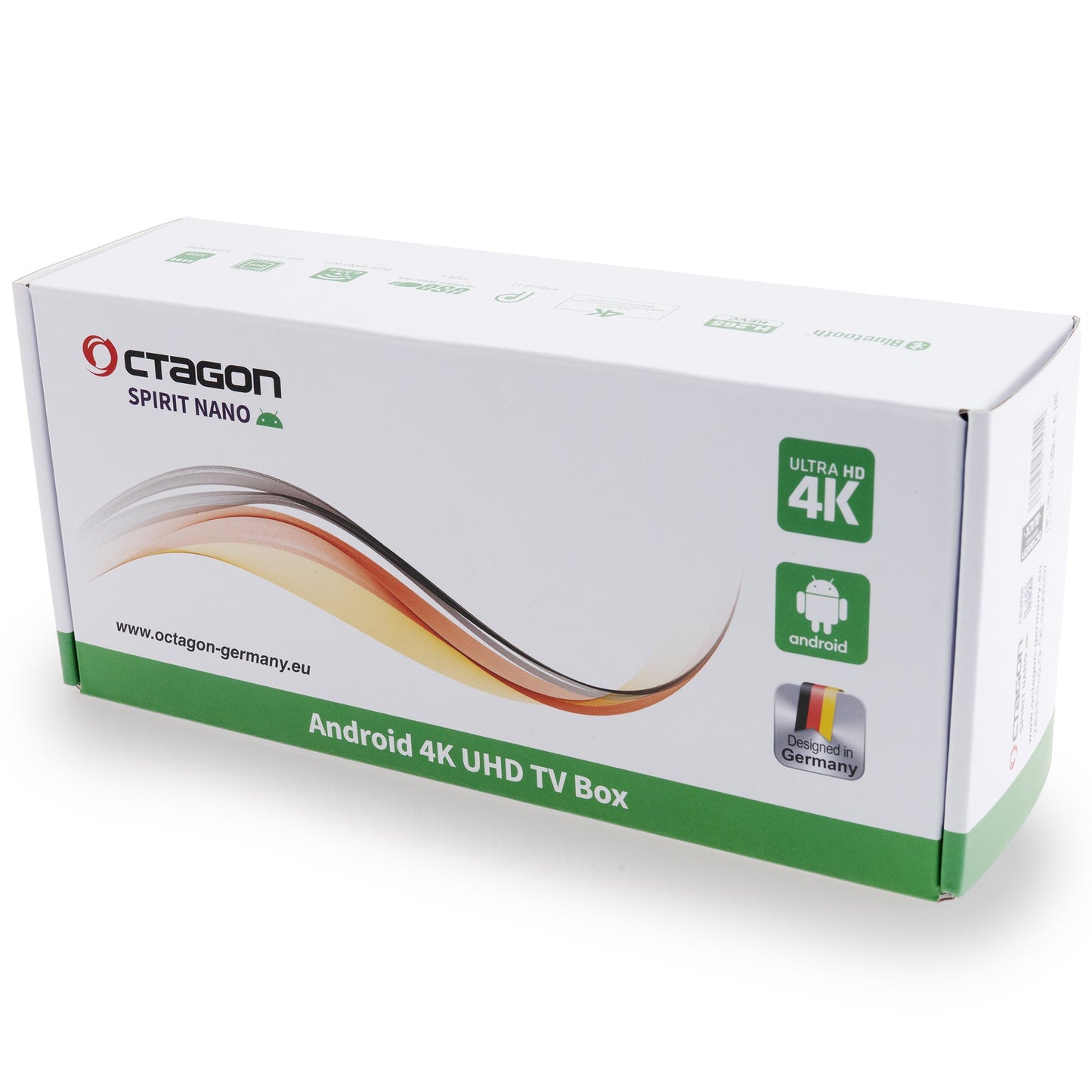 OCTAGON SPIRIT NANO 4K UHD HDR10+ ANDROID TV Stick IPTV OTT MEDIA STREAMING WLAN 5G Bluetooth
