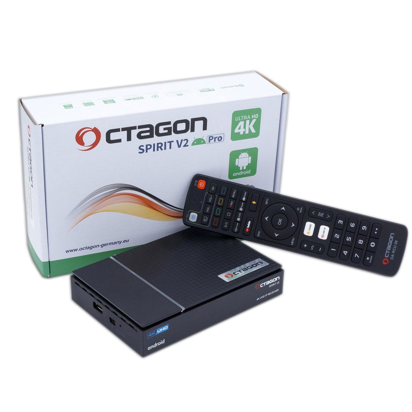 Octagon SPIRIT V2 PRO 4K UHD Android 11 IPTV-Receiver