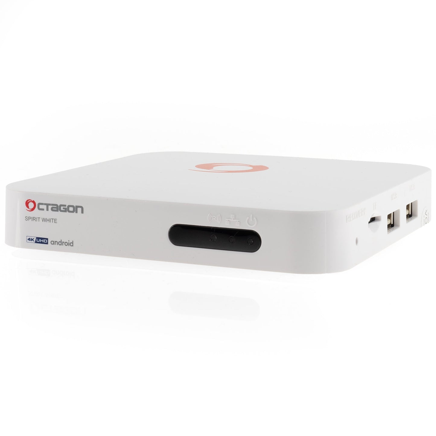 Octagon SPIRIT 4K UHD HDR10+ ANDROID TV IPTV OTT MEDIA STREAMING BOX 5G WiFi BLUETOOTH Weiss