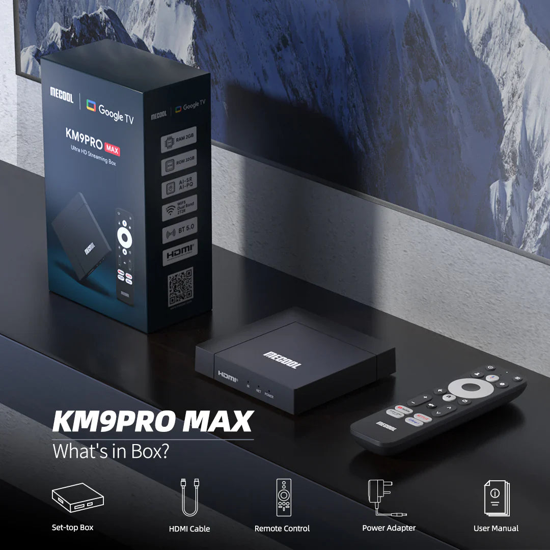MECOOL KM9 PRO MAX 4K GTV Streaming Box