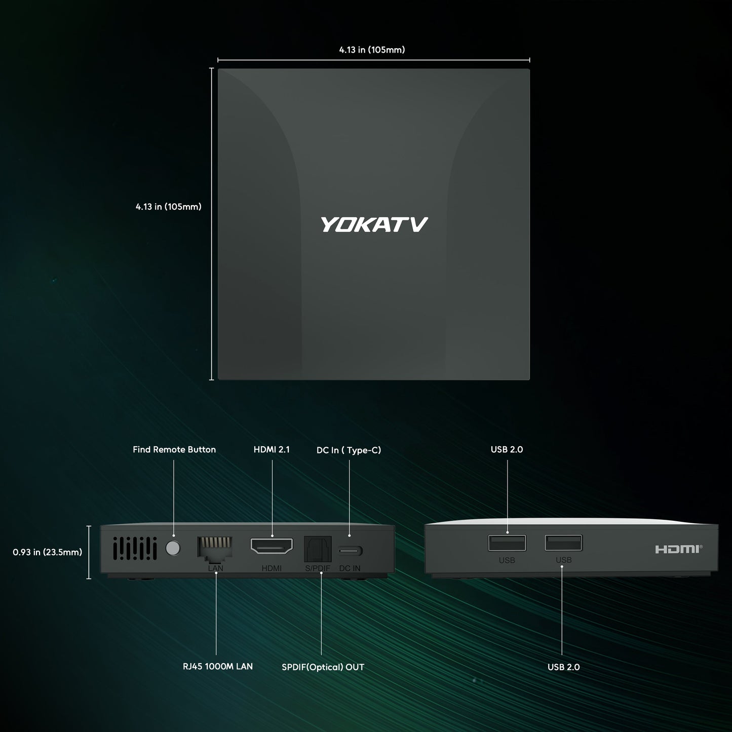 YOKATV IPX3 Android 14 IPTV Box