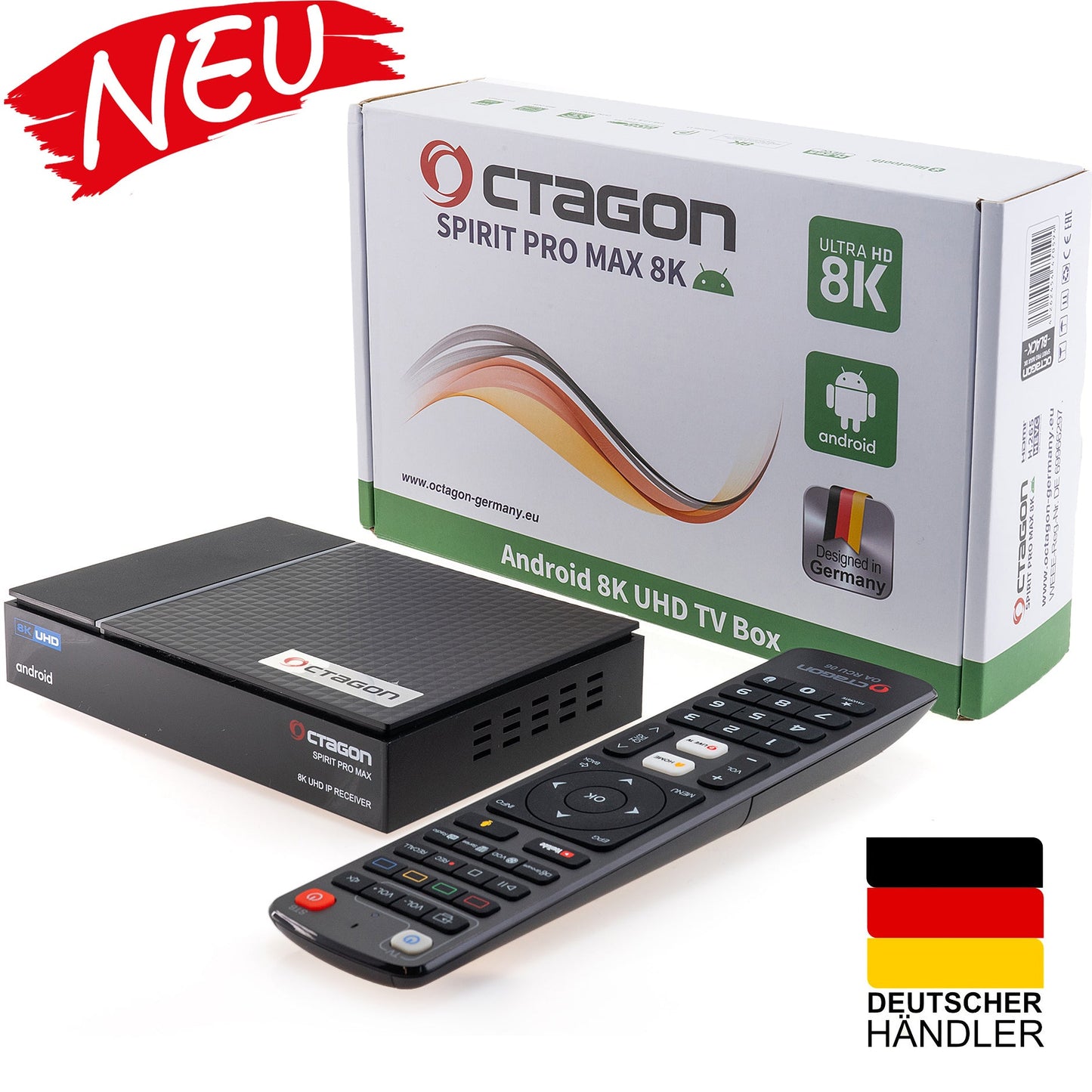 Octagon SPIRIT V2 PRO Max 8K Android IPTV-Box