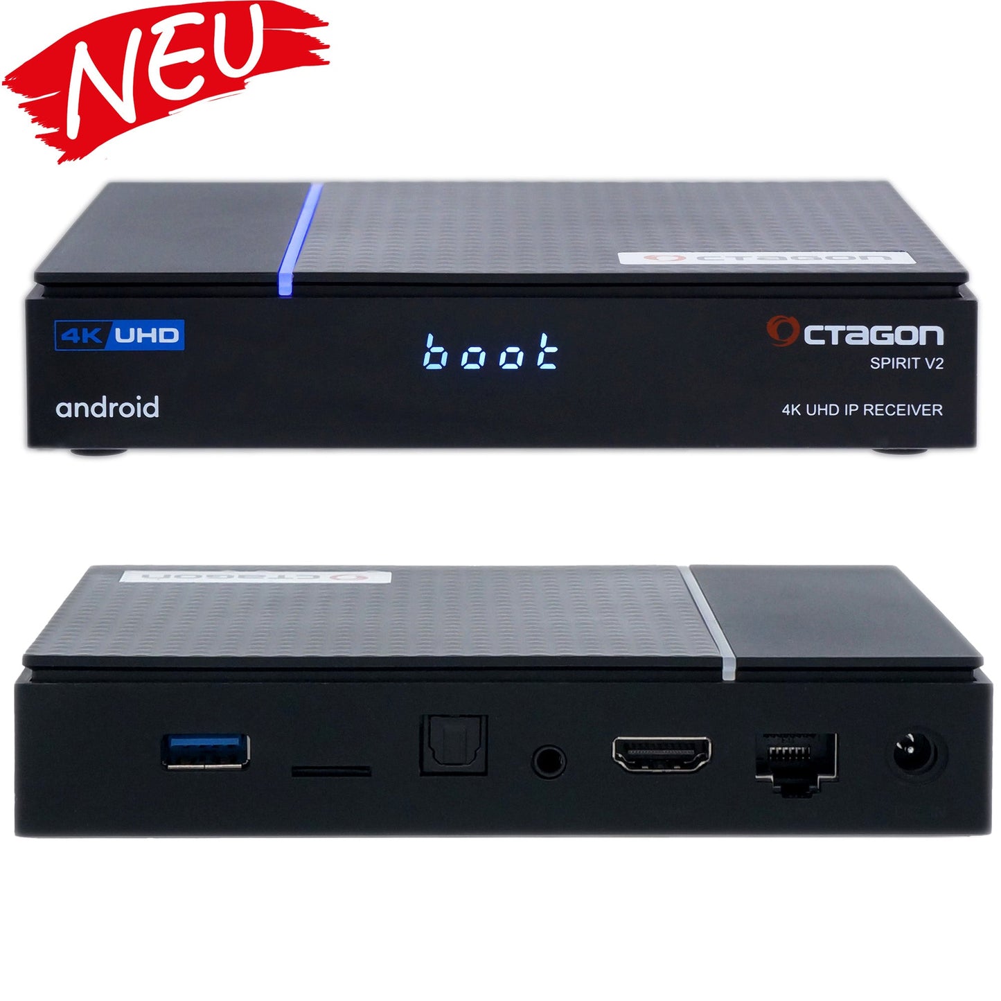 Octagon SPIRIT V2 PRO 4K UHD Android 11 IPTV-Receiver