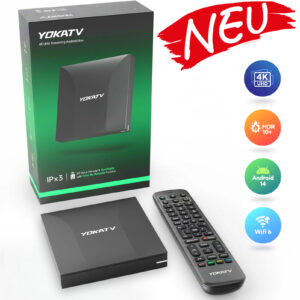 yokatv ipx3 android 14 iptv box